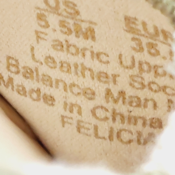 New Sam Edelman Felicia Green Zebra Linen Ballet Flats  A347 - Picture 10 of 11